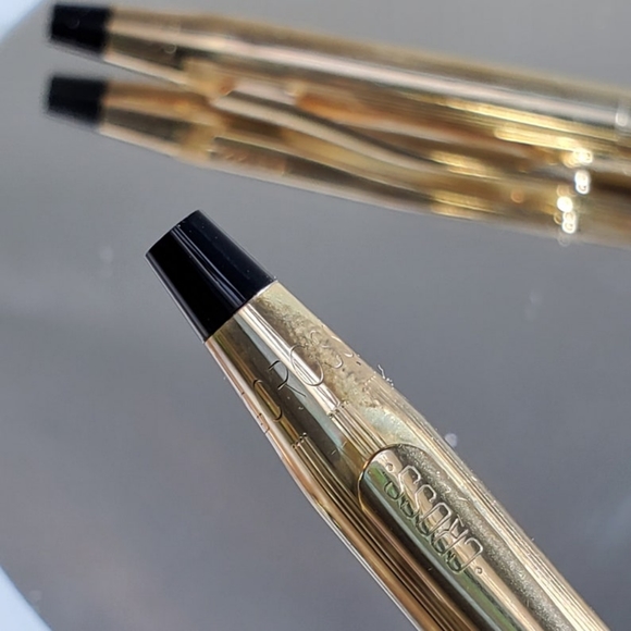 CROSS 1/20 12k Gold Filled Pen and Pencil Set w/Original Presentation Box - Picture 4 of 10